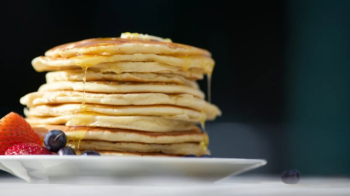 Recette pancakes sans oeuf : Pancake sans oeuf sans lait